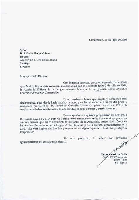 Ejemplo de carta formal en inglés  Ejemplos De