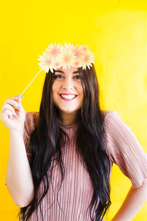 Photo Booth Props Printable Flower Crowns Hen Party Bachelorette