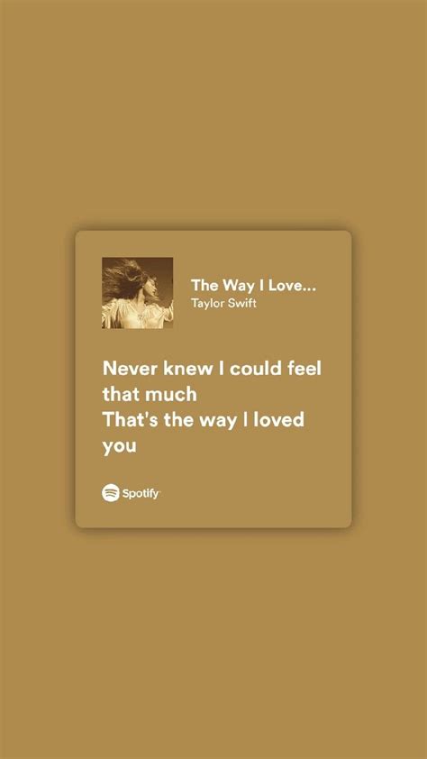 The Way I Loved You Taylor S Version Taylor Swift Pretty Lyrics Taylor Lyrics Just Lyrics