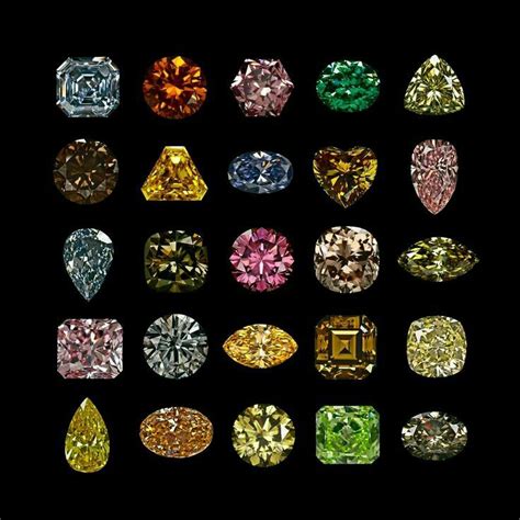 Colored Diamonds Colored Diamonds Crystals And Gemstones Minerals