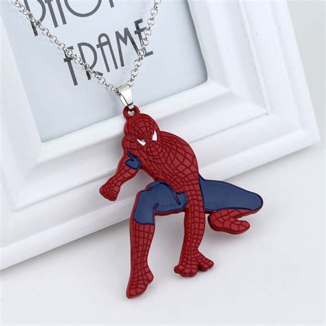 Marvel Superhero Spider Man The Amazing Spiderman Pendant Necklace