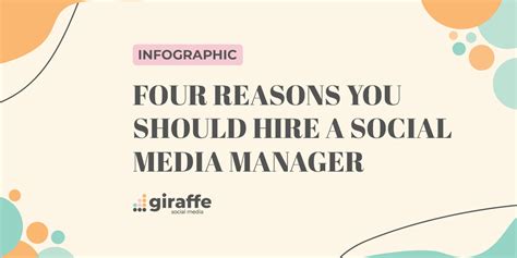 four reasons you should hire a social media manager [infographic] giraffe social