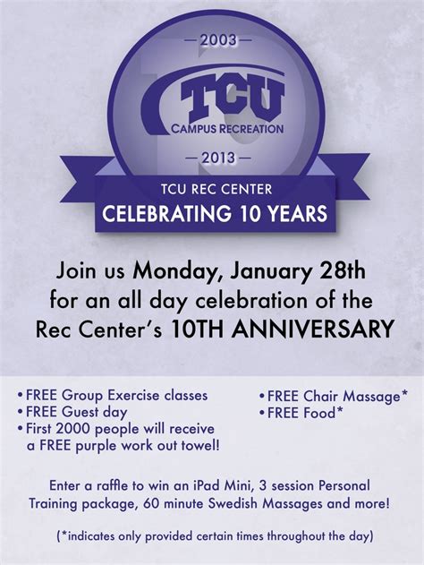 celebrate the rec s 10th anniversary group fitness classes tcu campus rec