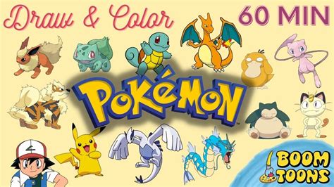 BEST OF POKEMON 😍 Learn to Draw & Color your FAVORITE Characters ️🧡💛💚💙💜