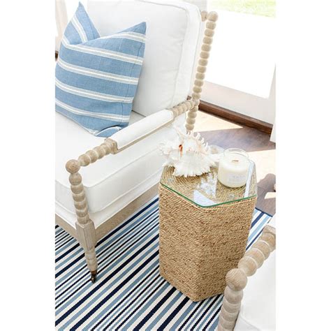 Topsail Stripe Linen Pillow With Insert Cailini Coastal