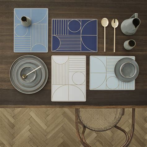 Create A Contemporary Table Setting With This Outline Placemat From