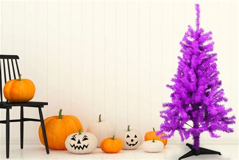 Purple Halloweenchristmas Tree 4 Feet Tall Decoration Tree Buddees