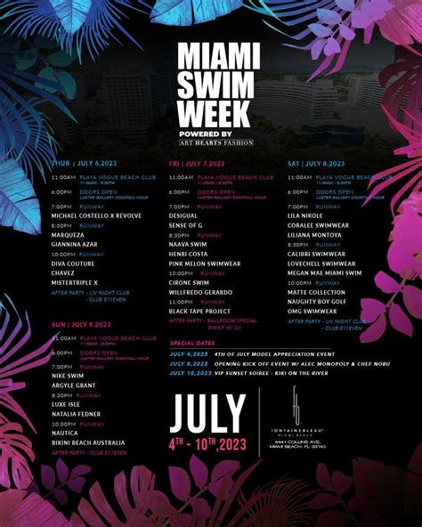 Miami Swim Week Powered By Art Hearts Fashion Returns To Miami Beach