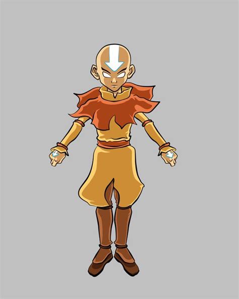 Aang Avatar State Color By Ajb3art On Deviantart