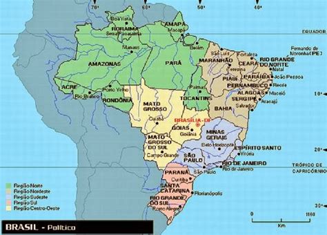Blog Datamarcos Mapa Político Do Brasil