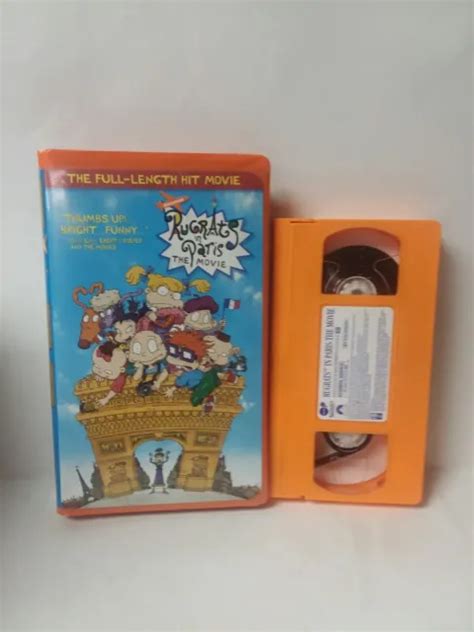 NICKELODEON VHS Video RUGRATS IN PARIS THE MOVIE In Orange Clam Shell Case PicClick