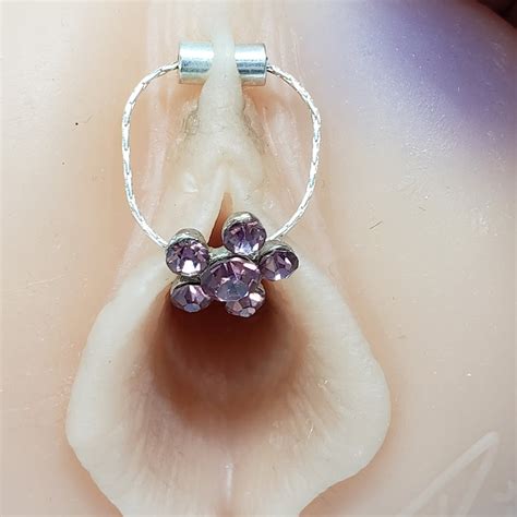 Faux Non Piercing Magnetic Clitoral Clamp Swarovski Crystal Etsy
