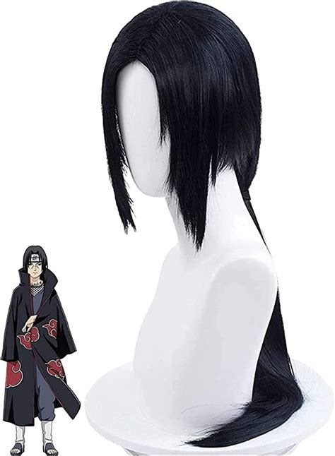 Cosplay Uchiha Itachi Cosplay Wig Anime Black Long Straight Wigs With Bangs Cosplay Women With