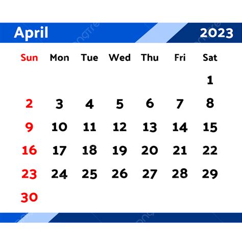 Calendar April 2023 Vector Hd Images 2023 Calendar April 2023