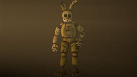 Withered Springbonnie Full Body By Fazbearmations On Deviantart