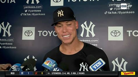 Aaron Judge On Hitting Two Doubles And His Historic Home Run Chase Youtube