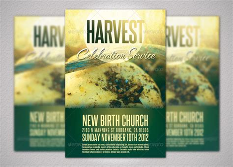 Harvest And Thanksgiving Church Flyer Template Inspiks Market