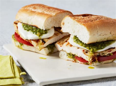 Grilled Pesto Chicken Sandwiches Recipe Food Network Kitchen Food