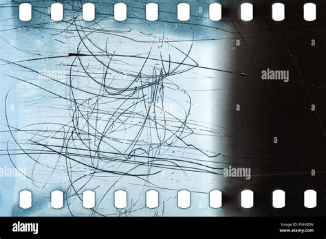 Blank Grained Scratched Film Strip Texture Background Stock Photo Alamy