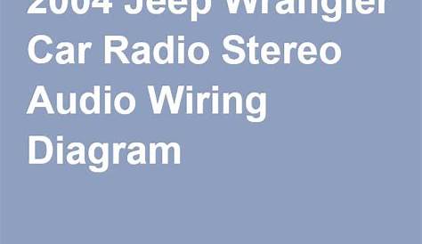 2004 jeep liberty radio wiring diagram