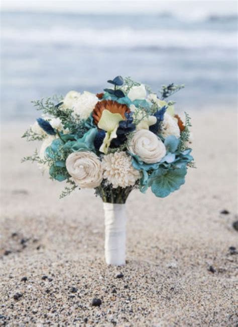 Destination Wedding Bouquet Tranquil Beach Collection Keepsake