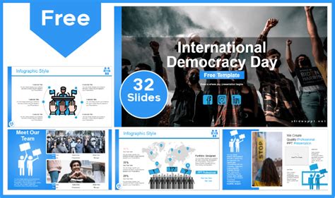 International Day Of Democracy Template Powerpoint Templates And