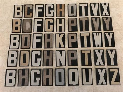 45 Small Vintage Sign Letters Vintage Business Rust Crafting