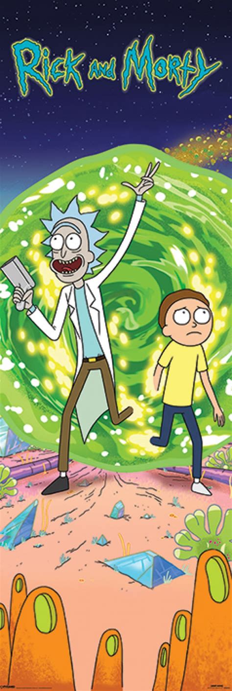 Rick And Morty Posters Rick And Morty Portal Door Poster Cpp20253