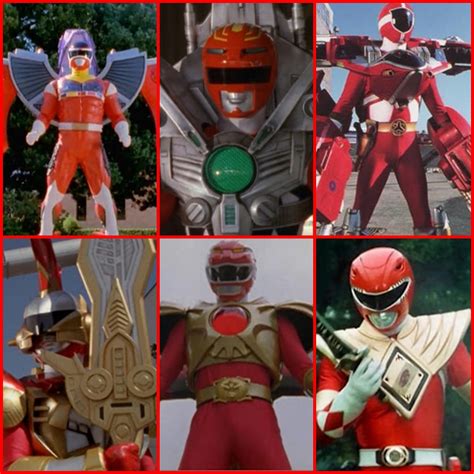 All Red Ranger Battlizers In Power Rangers