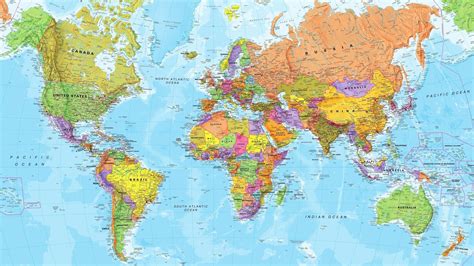 Картинки World Map карта мира обои 1920x1080 картинка №276459