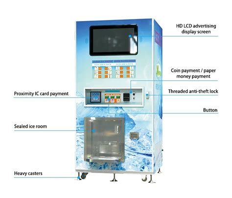 Automatic Cube Ice Vending Machine With Bagging System For Sale 1 7kg