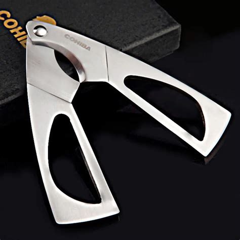 Cohiba Double Blades Stainless Steel Cigarette Cigar Cutter Scissor
