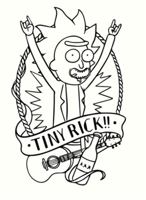 Rick And Morty Coloring Page Coloring Home