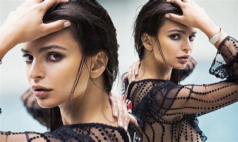 emily ratajkowski flashes her entire sideboob in sultry shoot daily mail online