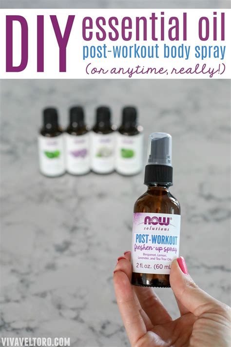Freshen Up After A Workout With This Essential Oil Body Spray Diy