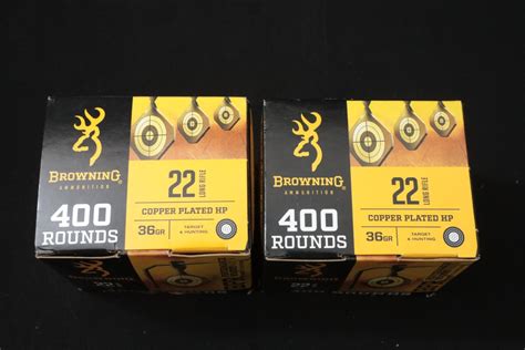 Browning 800x 22 Long Rifle Ammunition BPR Performance Rimfire 36