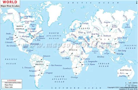 World River Map World Geography Map Us World Map Geography Map