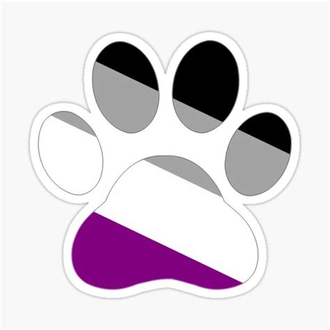 Asexual Furry Pride Sticker For Sale By Takoto Redbubble