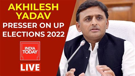 akhilesh yadav press conference on uttar pradesh elections youtube