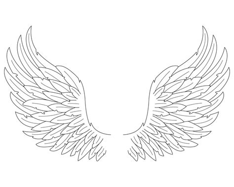 Realistic Angel Wings Drawing At Explore