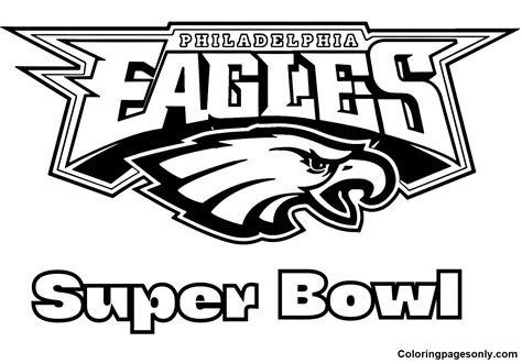Philadelphia Eagles Logo Coloring Page