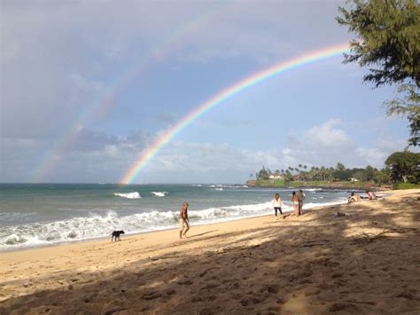 Rainbow At Paia Bay Beach Beach Maui Paia