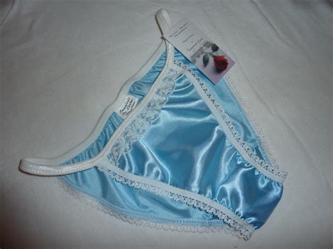 panties clothing shoes and accessories women s clothing turquoise blue shiny satin panties tanga
