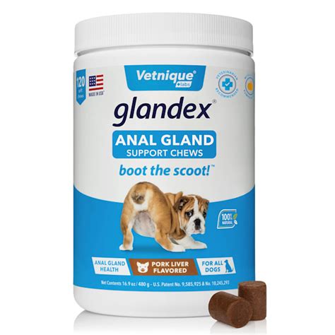 Vetnique Labs Glandex Pork Liver Flavoured Anal Gland Support Dog Chews
