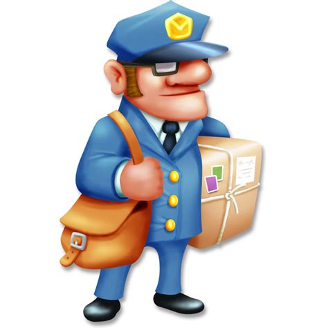 Mailman clipart package, Mailman package Transparent FREE ...