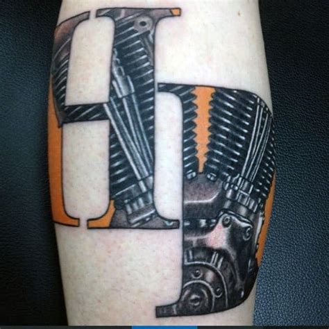 If you like, you can also design a. 90 Harley Davidson Tattoos For Men - Manly Motorcycle Designs