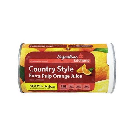 Signature Kitchens Country Style Extra Pulp 100 Orange Juice Frozen