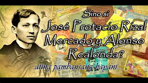 Sino Si Jose Rizal Ang Talambuhay Ni Jose Rizal Jos Protacio