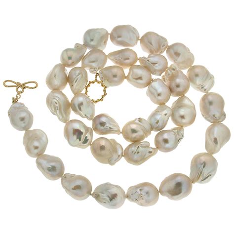 Opera Length Baroque Freshwater Pearl Necklace At 1stdibs Large