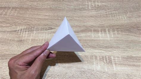 Origami Tutorial Pyramid （a4 Paper） Step By Step Youtube